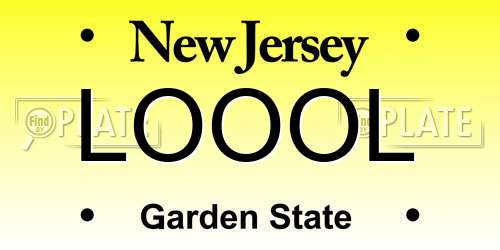 LOOOL New Jersey License Plate