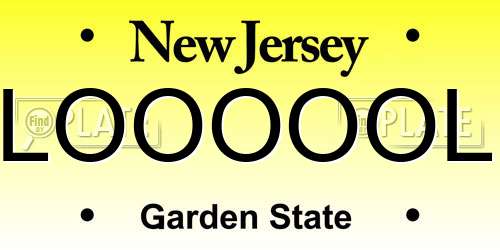 LOOOOOL New Jersey License Plate