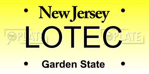 LOTEC New Jersey License Plate