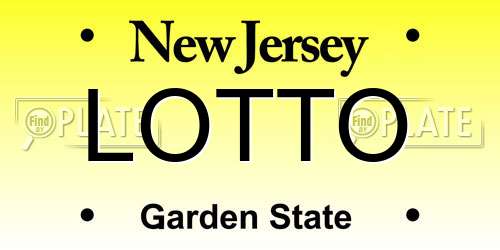 LOTTO New Jersey License Plate
