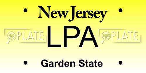 LPA New Jersey License Plate