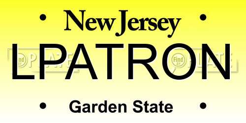 LPATRON New Jersey License Plate