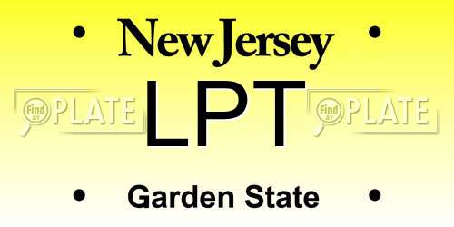 LPT New Jersey License Plate