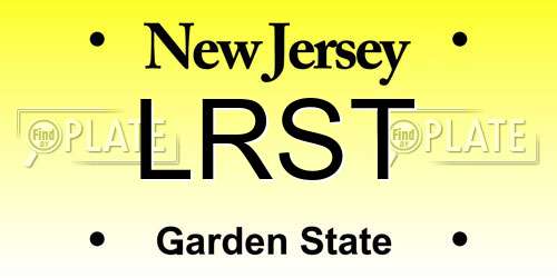 LRST New Jersey License Plate