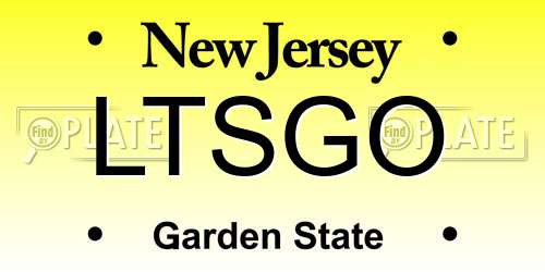 LTSGO New Jersey License Plate