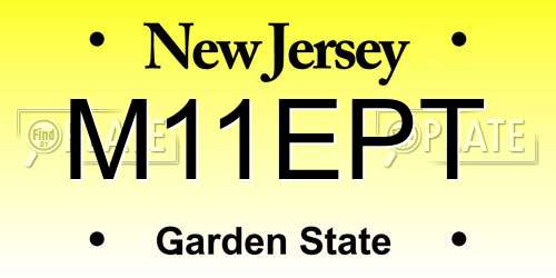 M11EPT New Jersey License Plate
