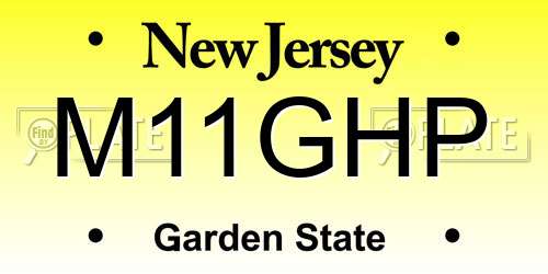 M11GHP New Jersey License Plate