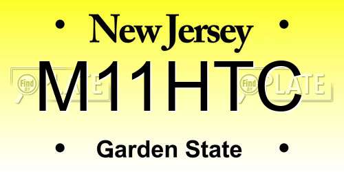 M11HTC New Jersey License Plate