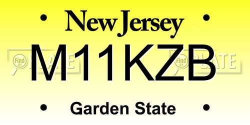M11KZB New Jersey License Plate