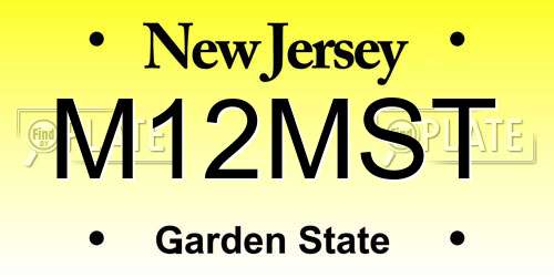 M12MST New Jersey License Plate