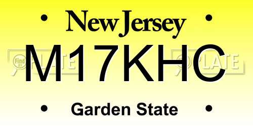 M17KHC New Jersey License Plate