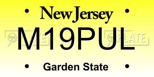 M19PUL New Jersey License Plate