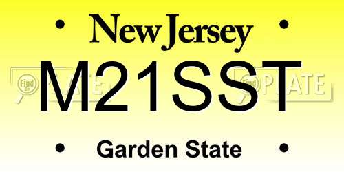 M21SST New Jersey License Plate