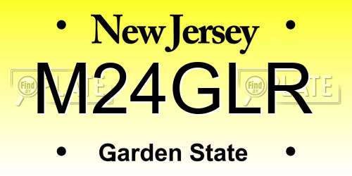 M24GLR New Jersey License Plate