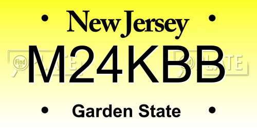 M24KBB New Jersey License Plate