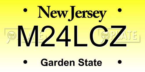 M24LCZ New Jersey License Plate