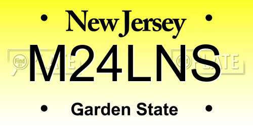 M24LNS New Jersey License Plate