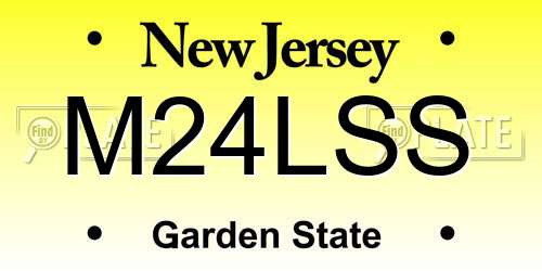 M24LSS New Jersey License Plate