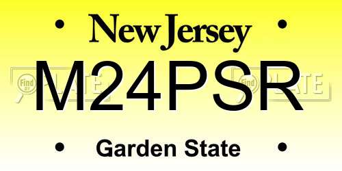 M24PSR New Jersey License Plate