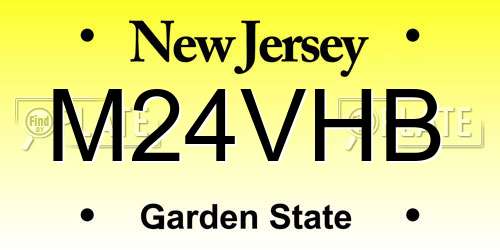 M24VHB New Jersey License Plate
