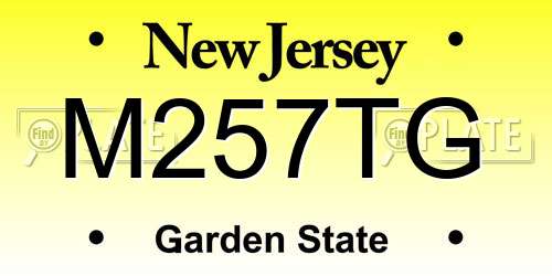 M257TG New Jersey License Plate