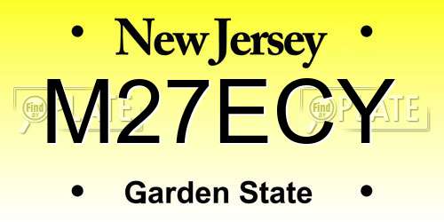 M27ECY New Jersey License Plate