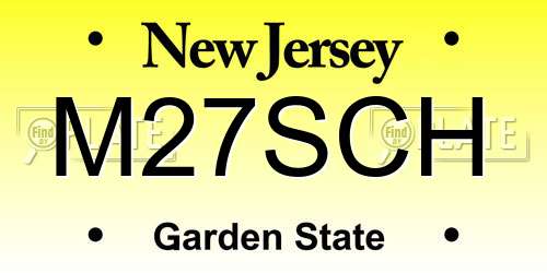 M27SCH New Jersey License Plate