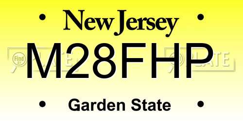 M28FHP New Jersey License Plate