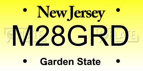 M28GRD New Jersey License Plate