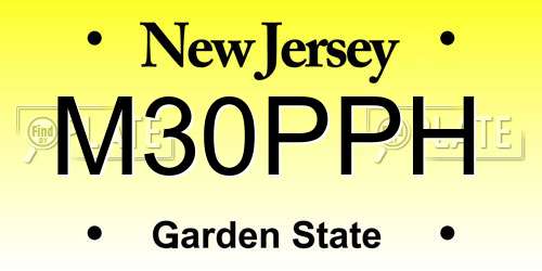 M30PPH New Jersey License Plate