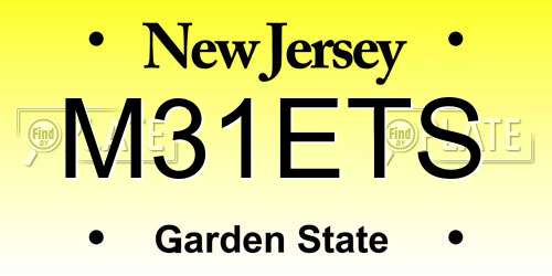M31ETS New Jersey License Plate