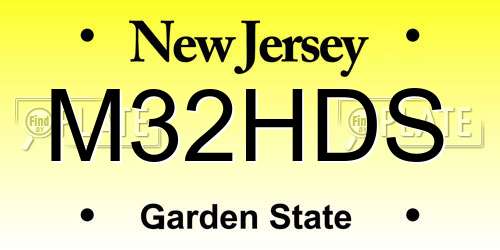 M32HDS New Jersey License Plate