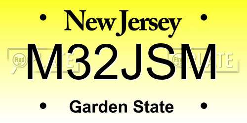 M32JSM New Jersey License Plate