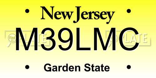 M39LMC New Jersey License Plate
