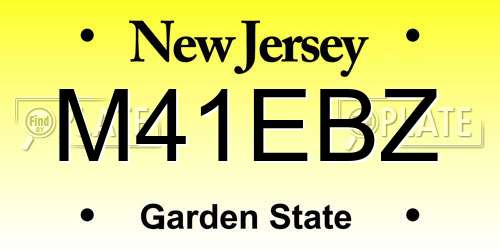 M41EBZ New Jersey License Plate