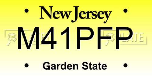 M41PFP New Jersey License Plate