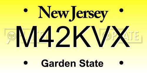 M42KVX New Jersey License Plate