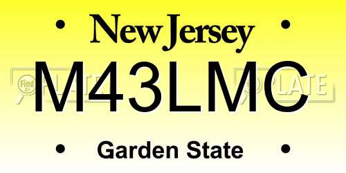 M43LMC New Jersey License Plate