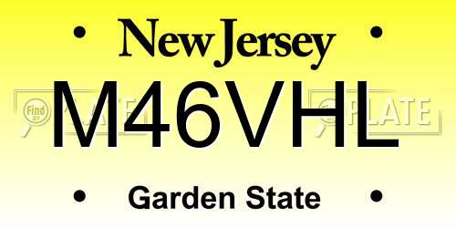 M46VHL New Jersey License Plate