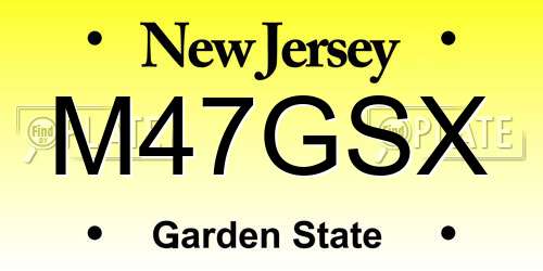 M47GSX New Jersey License Plate