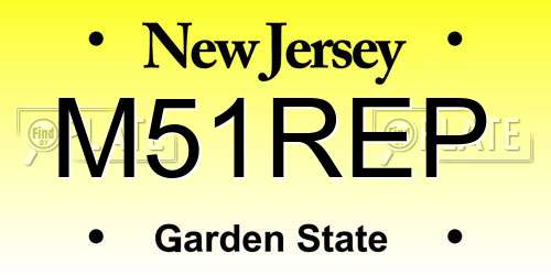 M51REP New Jersey License Plate