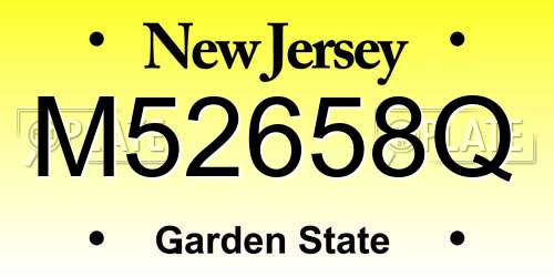 M52658Q New Jersey License Plate