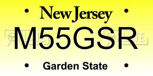 M55GSR New Jersey License Plate