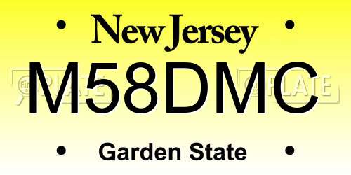 M58DMC New Jersey License Plate