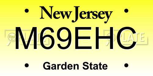 M69EHC New Jersey License Plate