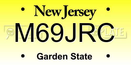 M69JRC New Jersey License Plate