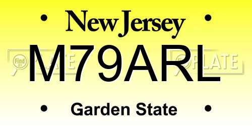 M79ARL New Jersey License Plate