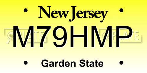 M79HMP New Jersey License Plate