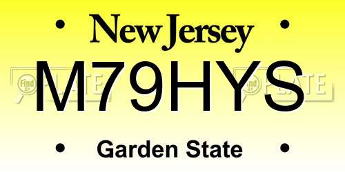 M79HYS New Jersey License Plate