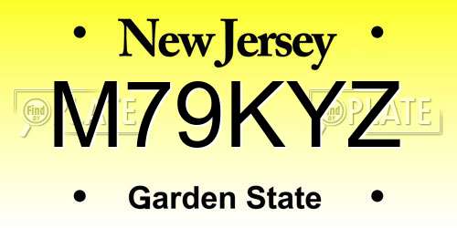 M79KYZ New Jersey License Plate